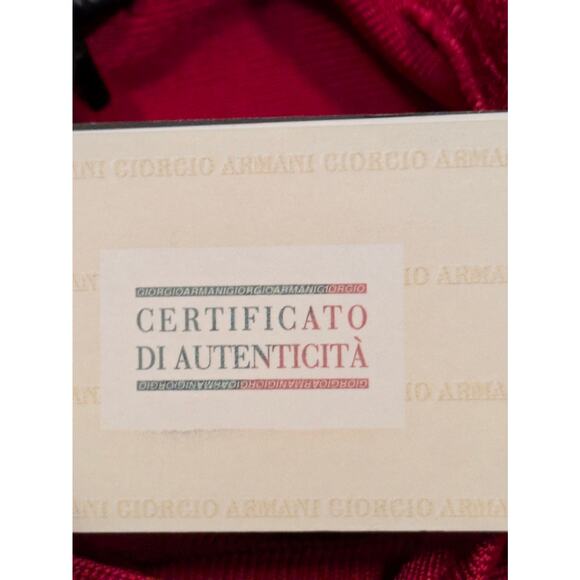 Armani Womens Sm Dress Red Bandage Certificate Authentic Cosmopolitan Strappy - Picture 14 of 16